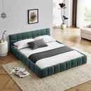 Modern Platform Bed Frame With Thick Fabric by HouseOfZazla