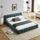 Modern Platform Bed Frame With Thick Fabric by Unique Piece Furniture