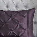 7 Piece Tufted Comforter Set Plum Queen