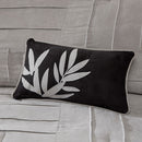 7 Piece Faux Suede Comforter Set Grey Full