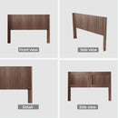 Queen Headboard Only, Fluted Panel Design - Walnut by HouseOfZazla