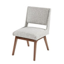 Boomerang - Dining Side Chair With Upholstered Cushions (Set of 2) - Light Gray by HouseOfZazla