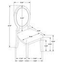 Fulton - Oval Back Dining Side Chair (Set of 2) - Espresso by HouseOfZazla