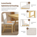 Topmax - 7 Piece Traditional Extendable Dining Table Set With Butterfly Leaf And 6 Upholstered Dining Table Set by HouseOfZazla