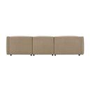 Veata - Sectional Sofa - Light Brown Suede