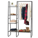 Garment Hanging Rack with Shelves and Wardrobe Display by LJGDeals