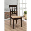 Lattice Back Dining Chair (Set of 2) - Brown by HouseOfZazla