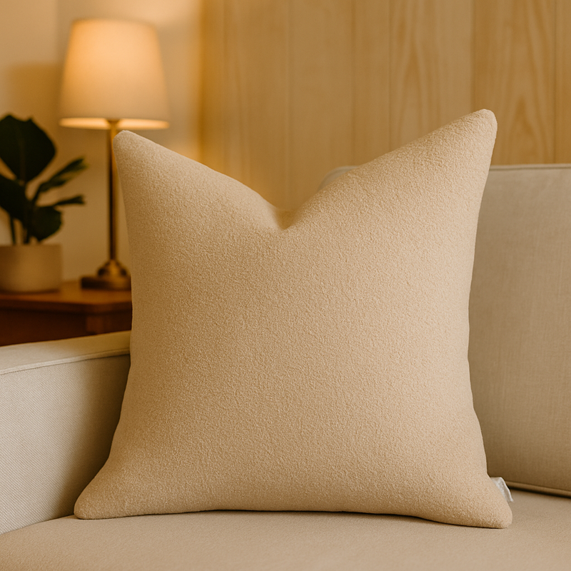 Homey Cozy Throw Pillow – Soft Neutral, photo 4 of 5