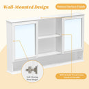 Wall Mounted Bathroom Medicine Cabinet With Double Mirrored Doors by HouseOfZazla