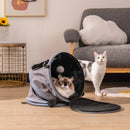 3 in 1 Cat Bed, Foldable Tunnel Pet Travel Carrier Bag Toy Cat Bed with Plush Balls for Indoor Cats Puppy