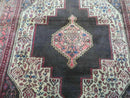 4' X 5' Antique Handmade India Floral Oriental Wool Rug Brown Vegetable Dyes