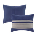 7 PC Pieced Faux Suede Comforter Set