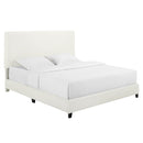 Platform Bed & Upholstered Headboard by HouseOfZazla