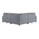Power Recliner Sectional Sofa Home Theater Reclining Sofa With Two USB Ports, Two Storage Drawers For Living Room by HouseOfZazla