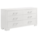 Jessica 5-piece Queen LED Bedroom Set Snow White