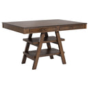 Ferrara - 5 Piece Counter Height Dining Set With Chairs - Walnut by HouseOfZazla