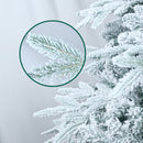 7.5ft Pre-Lit Flocked Artificial Christmas Tree