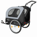 2-in-1 Bike Trailer & Pet Stroller for Dogs up to 110lbs by HouseOfZazla