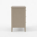 Fluted 3 Drawer Nightstand With Soft Close Slides by HouseOfZazla