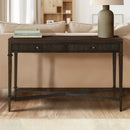 Fluted 2 Drawer Storage Console Table - Brown by HouseOfZazla