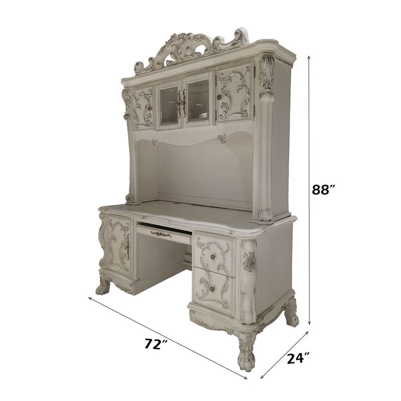 Dresden - Computer Desk & Hutch - Bone White, photo 2 of 6