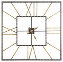 Thames - Wall Clock - Black / Gold Finish