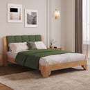 Premium Pine Wood Queen Bed Frame with Headboard