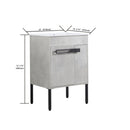 24 Inch Bathroom Vanity, Freestanding Bathroom Vanity or Floating is Optional Conversion-00324CG-1-G-BL9060B(KD-Packing)