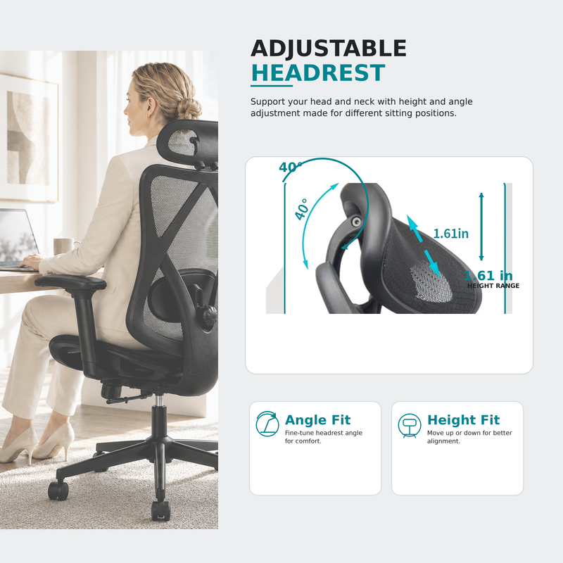 Ergonomic Office Chair with Adjustable Lumbar Support, photo 10 of 10