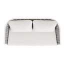 Rowan - Rope Barrel Back Patio Conversation Loveseat Sofa - Optic White by HouseOfZazla