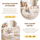 New Boneless L-Shape Sectional Sofa with Curved Chaise