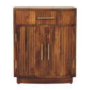 Solid Wood Milan Fluted Bedside Cabinet