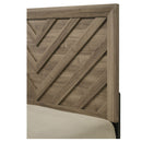 Modern Chevron Patterned Headboard Bed by Unique Piece Furniture