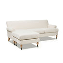 Alana - L-Shape Reversible Sectional Sofa - Light Beige by HouseOfZazla
