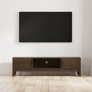 Harper - Low TV Media Stand - Walnut Brown