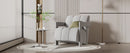 Modern Minimalist Leisure Armchair With L Shaped Armrests by HouseOfZazla