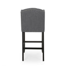 Vienna Contemporary Fabric Tufted Wingback Counter Stools (Set of 2) by HouseOfZazla