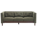 Upholstered Sofa Modern 3 Seater Sofa Couch With Tufted Design For Living Room by Unique Piece Furniture