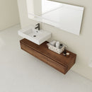 Modern Wall Mounted Bathroom Vanity With Resin Sink And Soft Close Drawer by Unique Piece Furniture