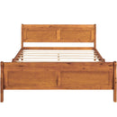 Platform Bed Frame Mattress Foundation Sleigh Bed With Headboard / Footboard / Wood Slat Suppor by HouseOfZazla