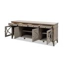 Dauphin - TV Stand Storage Display Console Table - Gray Cashmere by HouseOfZazla