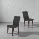 Upholstered Dining Chair With High Back Design (Set of 2) by HouseOfZazla