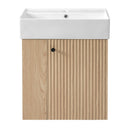 Modern Floating Bathroom Vanity With Ceramic Basin Perfect For Small Bathrooms by Unique Piece Furniture