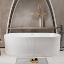 Linear Freestanding Soaker Tub by HouseOfZazla