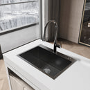 Stainless Steel Kitchen Sink, 27″x19″ Single Bowl, Overmount Handmade Sink by HouseOfZazla