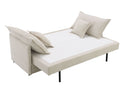 Elisea - Sleeper Sectional Sofa With 2 Toss Pillows - Beige by Unique Piece Furniture