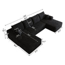 134" Cloud Sectional Sofa