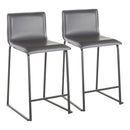 Mara - Upholstered Contemporary Counter Stool (Set of 2) by HouseOfZazla