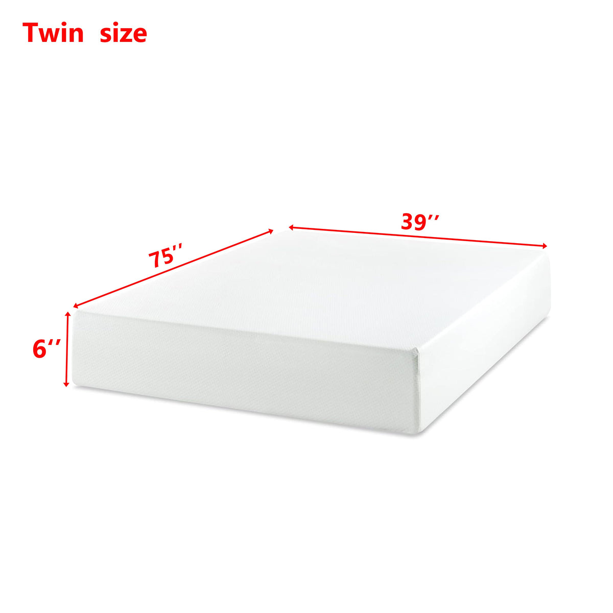 Made In US 6" Twin Size Mattress, photo 9 of 9