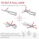 HOMCOM 8ft Snow Flocked Artificial Christmas Tree